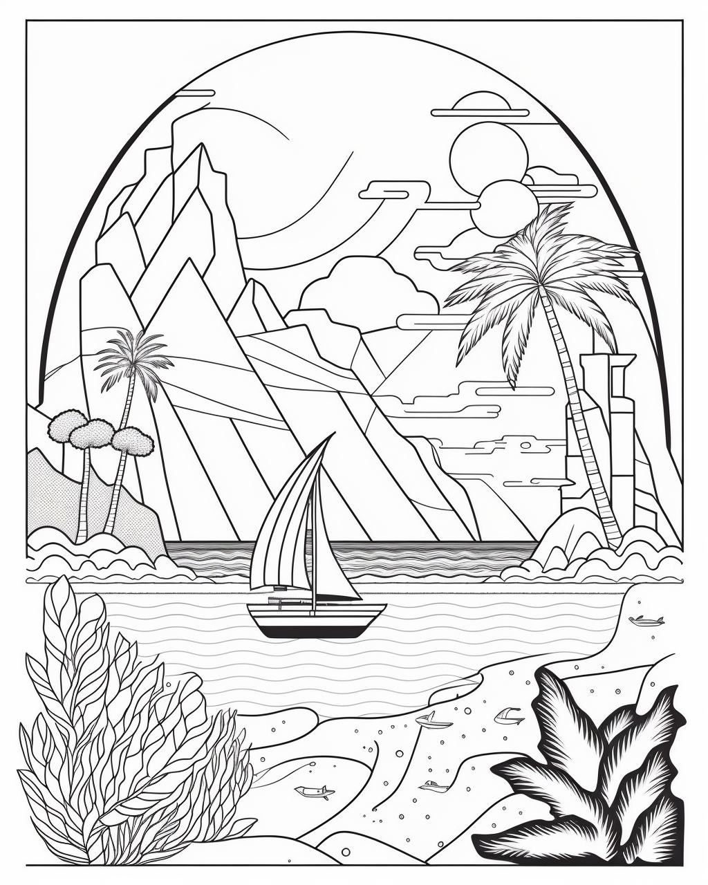 coloring book tropics